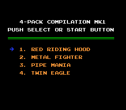 Funblaster Pak title screen for NES